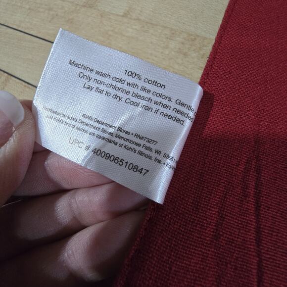 Home Studio Set 8 Woodland Placemats 8"x13" Deer Bear Trees Red Brown Cream - Picture 6 of 13